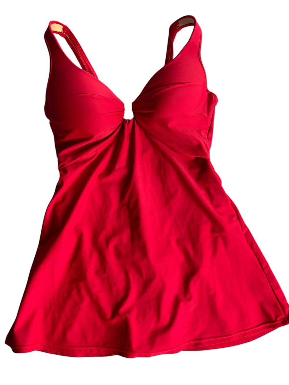 Shore Shapes Swimwear Red Swim Dress One Piece Swimsuit Bathing Suit Size 14